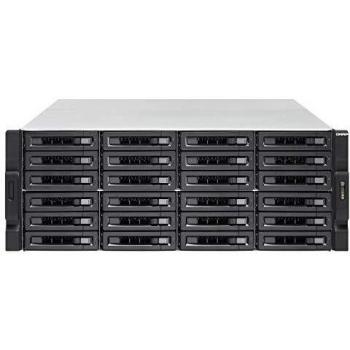 Black QNAP 24‑Bay 10GbE Rackmount NAS