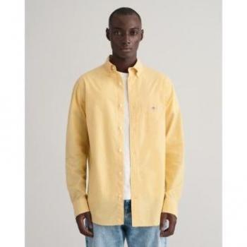 Camicia Gant A Maniche Lunghissime Dusty Yellow Poplin 2XL