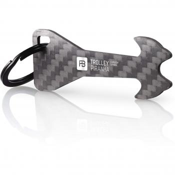 TrolleyPiranha Chip von FABACH – Robustes Carbon-Schlüsselsystem für Einkaufswagen