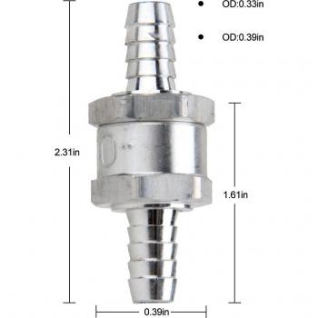 Accessoire de voiture vanne anti-retour carburant 10MM
