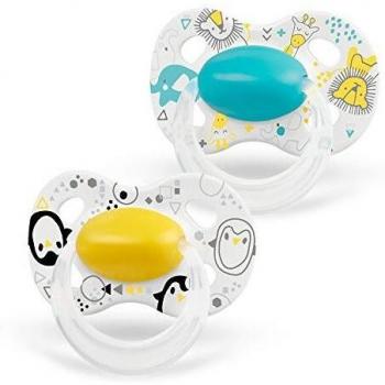 Medela Baby Succhietto Duo 18 Mesi, colore giallo con turchese