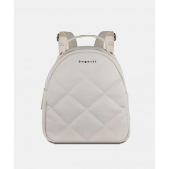Mini Mochila Bugatti Acolchada en Blanco