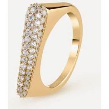 Brazalete Guess mujer, plata con detalle dorado