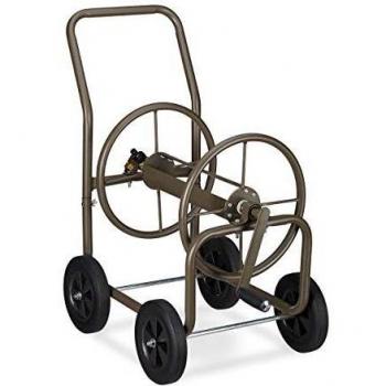 Carrello Avvolgitubo da Giardino 60 m Marrone