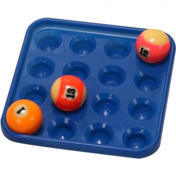 2Pcs Pool Ball Organizer for 16 Balls, 2 and 2-1/4, Red Blue