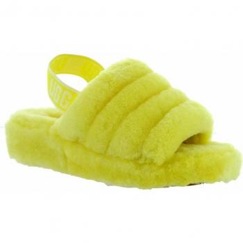 UGG Women’s Fluff Yeah Hausschuh in Neon Yellow, EU 37