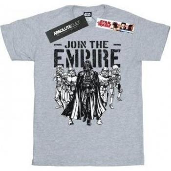 T-shirt Grigia Donna Star Wars Supporta le Truppe