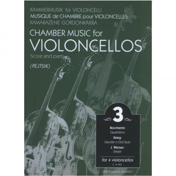 Partitions classique EMB (Editio Musica Budapest) CHAMBER MUSIC FOR VIOLONCELLOS VOL.3