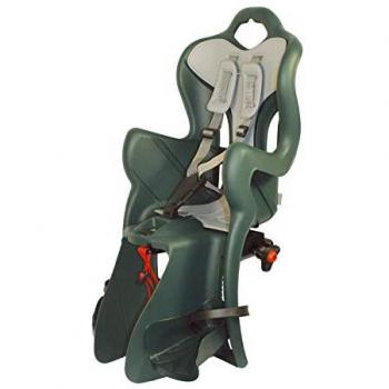 Bellelli Seggiolino Portabimbo B-One Verde Foresta, posteriore, per bicicletta, capacità 22kg