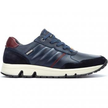 Pikolinos Ferrol M9U‑6139C1 – Sneakers homme bleu, cuir, gomme et tissu