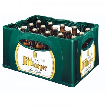 Bitburger Premium Pils – 20 Stück 0,33 l Steini Fläschle 4,8 % vol. MEHRWEG Originalkiste