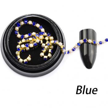 Décoration d'ongles en alliage avec strass