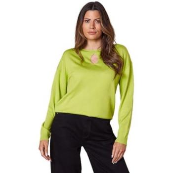 Washed Lime Fine Gauge Women's Knit Top