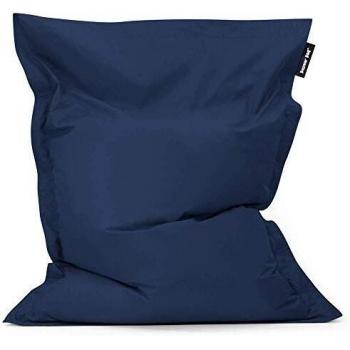 Giant Navy Blue Indoor Outdoor Water-Resistant Bean Bag Lounger