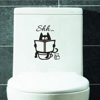 Funny Cat Toilet Seat Art