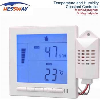 Sistema de Temperatura y Humedad 220V5A – 5 Relé de Salida