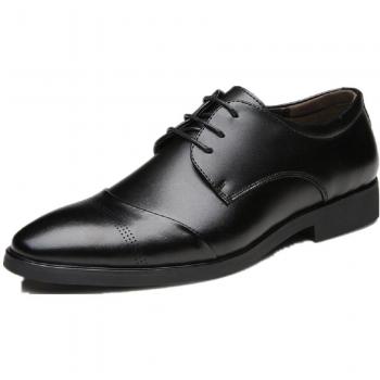 Schwarze Business‑Herren‑Oxford‑Schnürschuhe – Lackleder, Gr. 44 EU 270