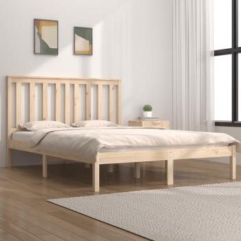 VidaXL Cama de Madera Pino 140x200 – Versión Marrón