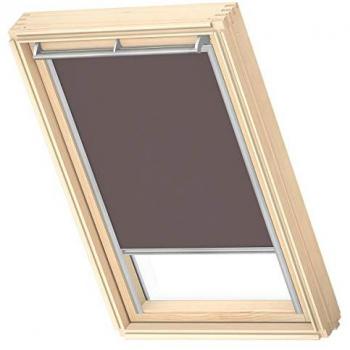 VELUX Verdunklender Rollomat 4577 – taupe, 114×118 cm, GGU, Aluminiumschiene, Pick & Click