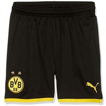 PUMA BVB Junior Shorts für Kinder, Schwarz-Cybergelb, 152 cm