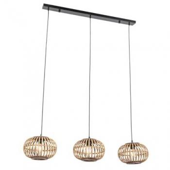Lampada a sospensione 3 luci bambù