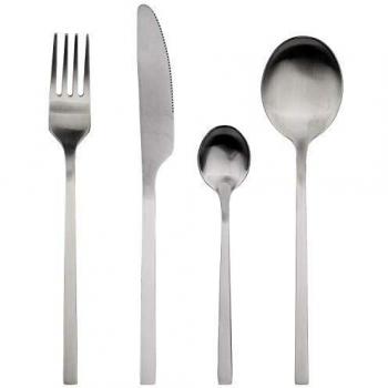 Pau Matt 24-Piece Stainless Steel Dining Set