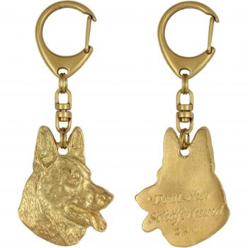 Joya de Bolsillo Lobo Alsaciano Oro Art‑Dog
