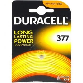 Duracell D377 Bateria de botón de óxido de plata, presentación individual