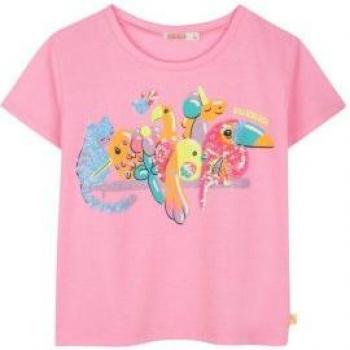 Billieblush 114/119 cm, Poliéster y Lentejuelas Rosa – Camiseta Infantil