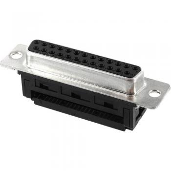 Econ Connect 90° D-SUB Receptacle, 15-Pin, Cut & Clip
