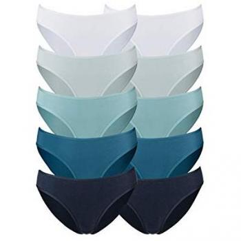 Petite Fleur Bikinislip, Damen, Blau, Gr. 32/34, elastische Baumwolle