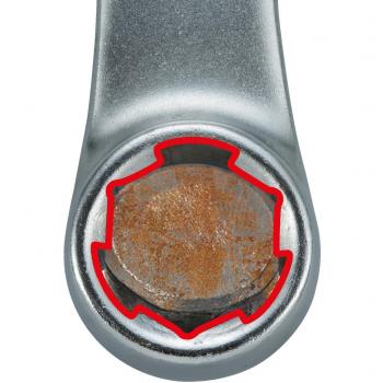 Chiave poligonale curvata 18 x 19 mm KSTools