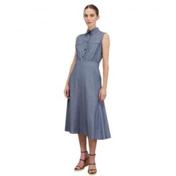 Vestido camisero denim Motivi