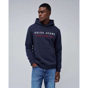 Maglione con Cappuccio Salsa Jeans Maschile Blu Notte M