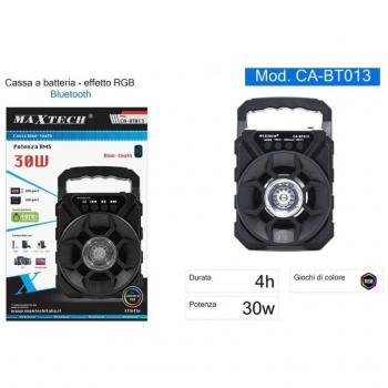 Speaker Bluetooth Portatile 30W con Illuminazione RGB