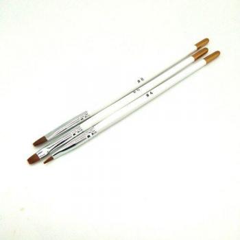 Kit de Pinceles Gel UV Crystal – 3 unidades