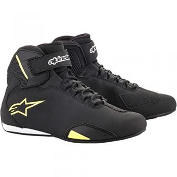 Chaussures de Moto Alpinestars Sektor Noir Jaune Fluo