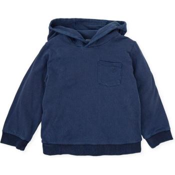 Sudadera Tutto Piccolo Azul con Bolsillo en el Pecho