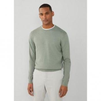 Jersey de Cashmere Verde para Hombre de Hackett London