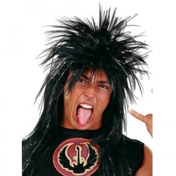 Peluca negra de punk