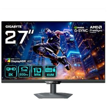 GIGABYTE Monitor 27” M27Q2 QD – 2560×1440, 200 Hz, FreeSync Premium, HDR400