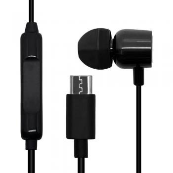 Rasta Banana Black MicroUSB Earbud with Call Switch