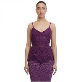 Regata feminina lila Orsay com estampa floral