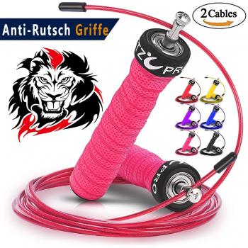 AMZOON Profi-Springseil mit Anti‑Rutsch-Griffen