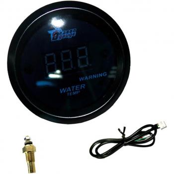 2 52mm Blue LED Digital Water Temperature Gauge for Cars and Trucks