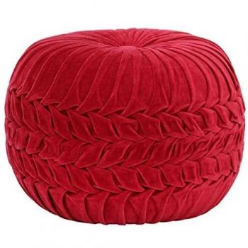 Rote Baumwolle Velourschmuckfläche 40x30 cm – Poef-Variante