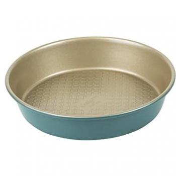 Prestige Nadiya 9-Inch Non-Stick Round Cake Tin Teal & Gold