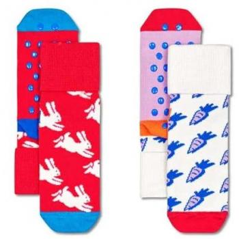 Socks Anti-Slip Lapin-Carotte (2 pièces) – Happy Socks