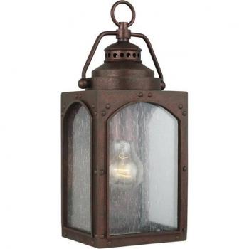Luminaire extérieur en cuivre oxydé, modèle Randhurst, hauteur 34.5 cm