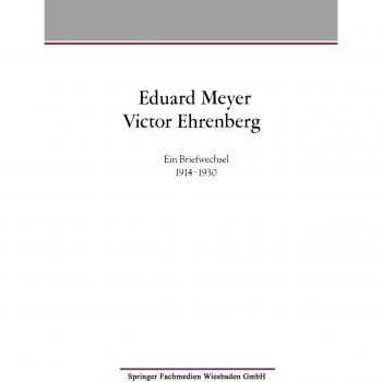 Eduard Meyer Victor Ehrenberg